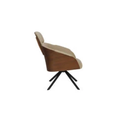Fauteuil Lounge Rétro Frie Bois Et Simili Cuir | Zuiver -Magasin À Domicile fauteuil lounge retro frie bois et simili cuir zuiver 9