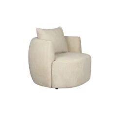 Fauteuil Lounge Tissu Design ROCCA - Dutchbone -Magasin À Domicile fauteuil lounge tissu design rocca dutchbone 2