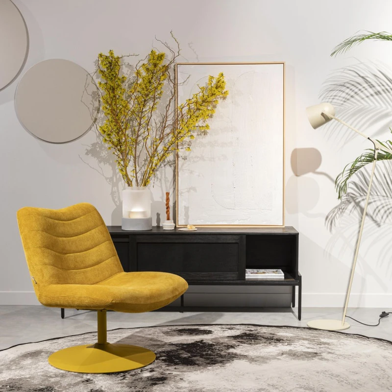 Fauteuil Pivotant Tissu Bubba - Zuiver 4 Fauteuil Pivotant Tissu Bubba - Zuiver – Image 2