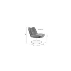 Fauteuil Pivotant Tissu Bubba - Zuiver 29 Fauteuil Pivotant Tissu Bubba - Zuiver -Magasin À Domicile fauteuil pivotant tissu bubba zuiver 13