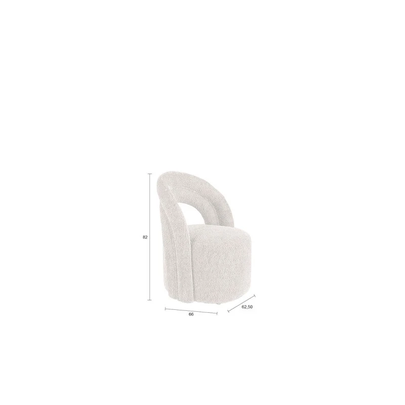 Fauteuil Pivotant Tissu Design Seina - Dutchbone 14 Fauteuil Pivotant Tissu Design Seina - Dutchbone – Image 12