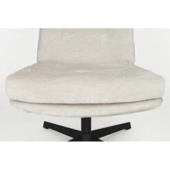 Fauteuil Pivotant En Tissu - KAI -Magasin À Domicile fauteuil pivotant tissu kai 8