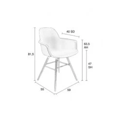 Fauteuil Scandinave ALBERT KUIP Avec Pieds Bois Massif Zuiver -Magasin À Domicile fauteuil scandinave albert kuip avec pieds bois massif zuiver 12