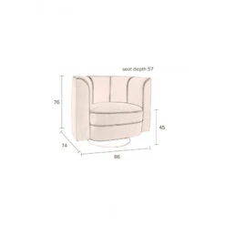 Fauteuil Vintage En Velours Flower - Dutchbone -Magasin À Domicile fauteuil vintage en velours flower dutchbone 10