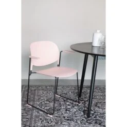 Fauteuils Stacks à Pieds Luges - Lot De 4 -Magasin À Domicile fauteuils stacks a pieds luges lot de 4 9