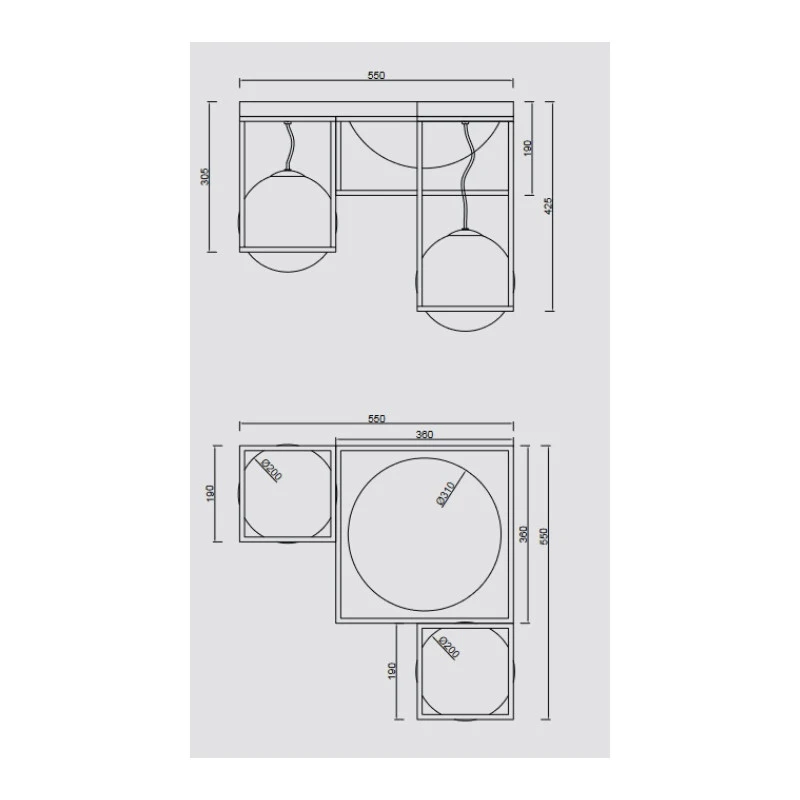 Grand Plafonnier 5L Desigual En Métal Et Verre - Mantra 4 Grand Plafonnier 5L Desigual En Métal Et Verre - Mantra – Image 2