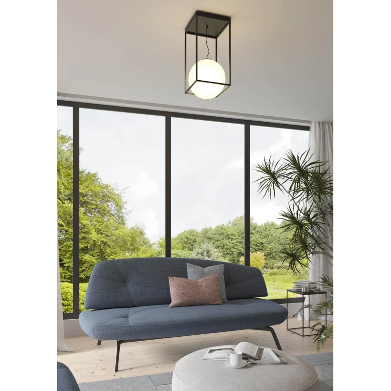 Grand Semi Plafonnier 1L Desigual En Métal Et Verre 30cm - Mantra 4 Grand Semi Plafonnier 1L Desigual En Métal Et Verre 30cm - Mantra – Image 2