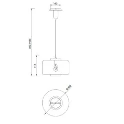 Grande Suspension En Verre Teinté Jarras - Mantra -Magasin À Domicile grande suspension en verre teinte jarras mantra 2