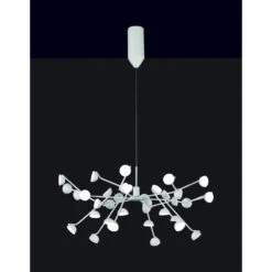 Grande Suspension Moderne ADN Blanche - Mantra 6 Grande Suspension Moderne ADN Blanche - Mantra -Magasin À Domicile grande suspension moderne adn blanche mantra 1