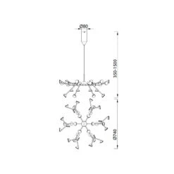 Grande Suspension Moderne ADN Blanche - Mantra 7 Grande Suspension Moderne ADN Blanche - Mantra -Magasin À Domicile grande suspension moderne adn blanche mantra 2