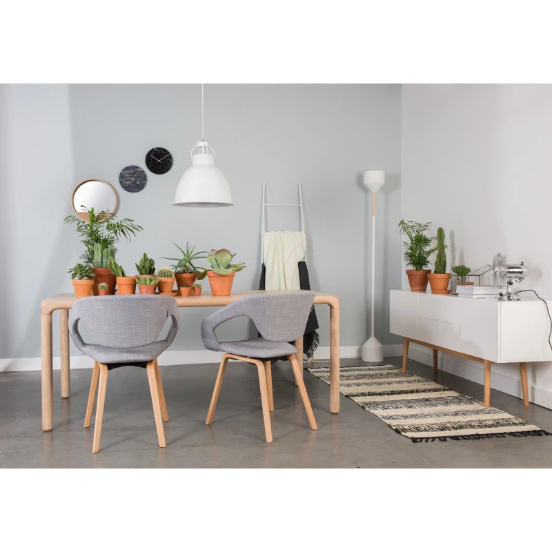 Grande Table De Repas - STORM En Bois De Frêne 220 Cm Zuiver 6 Grande Table De Repas - STORM En Bois De Frêne 220 Cm Zuiver – Image 4