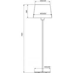 Lampadaire Carré CARO LS -Magasin À Domicile lampadaire carre caro ls 2