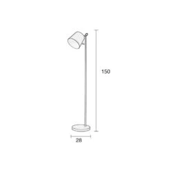 Lampadaire Design Buckle Head - Deco Zuiver -Magasin À Domicile lampadaire design buckle head deco zuiver 6