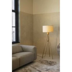 Zuiver Lampadaire Durable Lin - Fan Bamboo -Magasin À Domicile lampadaire durable lin fan bamboo 12