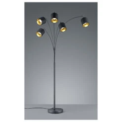 Lampadaire En Arc 5 Abat-jours Tommy - Trio -Magasin À Domicile lampadaire en arc 5 abat jours tommy trio 2