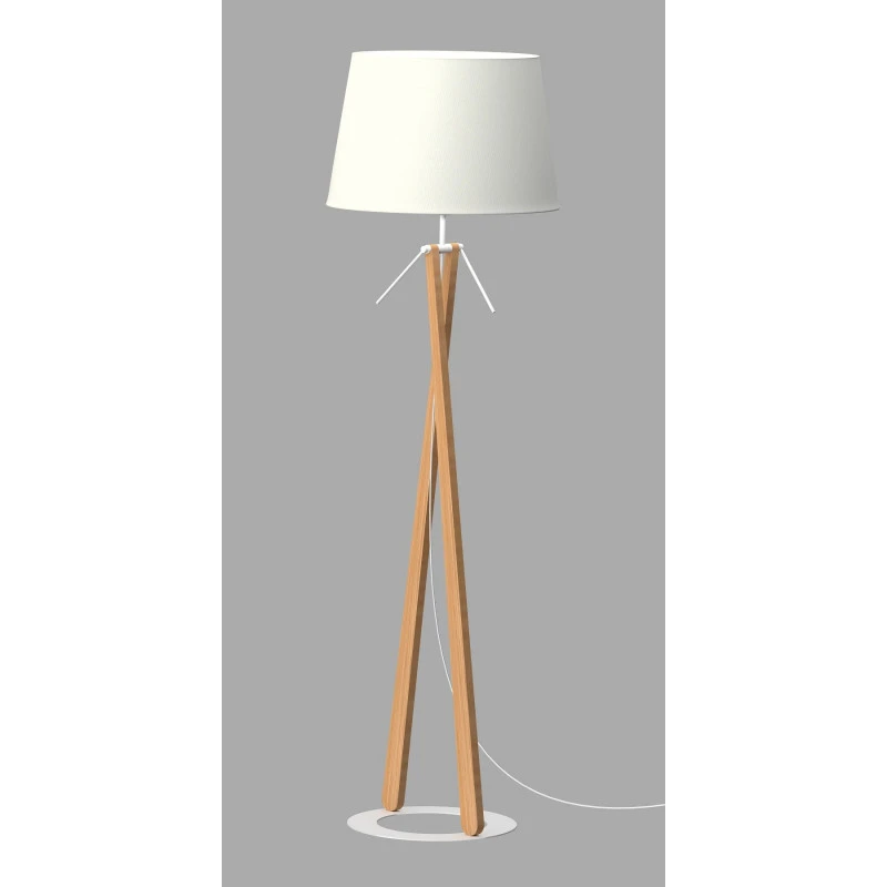 Lampadaire En Bois ZAZOU LS Par Aluminor 4 Lampadaire En Bois ZAZOU LS Par Aluminor – Image 2