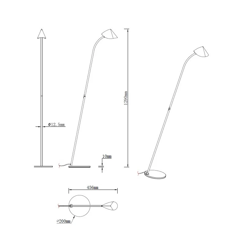 Lampadaire Led Design Capuccina - Mantra 11 Lampadaire Led Design Capuccina - Mantra – Image 9