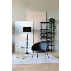 Lampadaire Noir à Abat-jour Totem Desk - Zuiver -Magasin À Domicile lampadaire noir a abat jour totem desk zuiver 3