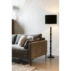 Lampadaire Noir à Abat-jour Totem Desk - Zuiver -Magasin À Domicile lampadaire noir a abat jour totem desk zuiver 7