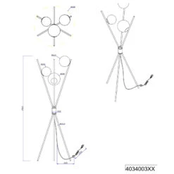 Lampadaire Trépied 3 Lampes LANCE - Trio 15 Lampadaire Trépied 3 Lampes LANCE - Trio -Magasin À Domicile lampadaire trepied 3 lampes lance trio 6