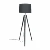 Lampadaire Trépied Bois Et Abat-jour Coton ESSENCE -Magasin À Domicile lampadaire trepied bois et abat jour coton essence