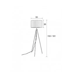 Zuiver Lampadaire Trépied Réglable Lesley -Magasin À Domicile lampadaire trepied reglable lesley 7