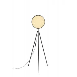 Lampadaire Trépied Sien En Rotin Et Bois - Zuiver -Magasin À Domicile lampadaire trepied sien en rotin et bois zuiver 4