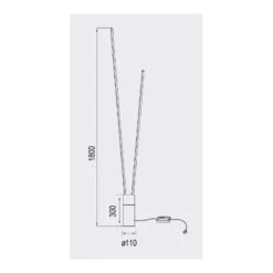 Lampadaire VERTICAL En Led Intégrée 44W Avec Variateur - Mantra 9 Lampadaire VERTICAL En Led Intégrée 44W Avec Variateur - Mantra -Magasin À Domicile lampadaire vertical en led integree 44w avec variateur mantra 3