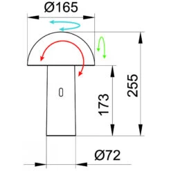 Lampe à Batterie Rechargeable Capsule - Aluminor -Magasin À Domicile lampe a batterie rechargeable capsule aluminor 2