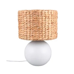 Trio Lampe à Poser 40 Cm Abat-jour En Algue Marine - VINA