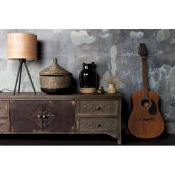 Lampe à Poser Abat Jour Bois Woodland - Dutchbone -Magasin À Domicile lampe a poser abat jour bois woodland dutchbone 6