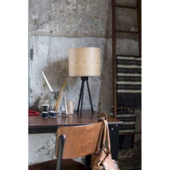 Lampe à Poser Abat Jour Bois Woodland - Dutchbone -Magasin À Domicile lampe a poser abat jour bois woodland dutchbone 7