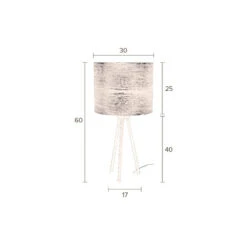 Lampe à Poser Abat Jour Bois Woodland - Dutchbone -Magasin À Domicile lampe a poser abat jour bois woodland dutchbone 8