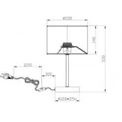 Trio Lampe à Poser Abat-jour Tissu Hostel -Magasin À Domicile lampe a poser abat jour tissu hostel 2