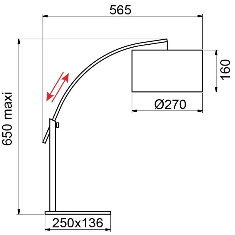 Lampe à Poser Arc Rainbow Aluminor 5 Lampe à Poser Arc Rainbow Aluminor – Image 3