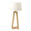 Lampe à Poser Design Sacha LT Blanc écru Aluminor -Magasin À Domicile lampe a poser design sacha lt blanc ecru aluminor