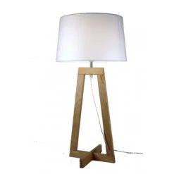 Lampe à Poser Design Sacha LT Blanc écru Aluminor -Magasin À Domicile lampe a poser design sacha lt blanc ecru aluminor 2