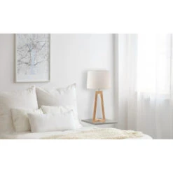 Lampe à Poser Design Sacha LT Blanc écru Aluminor -Magasin À Domicile lampe a poser design sacha lt blanc ecru aluminor 3