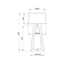 Lampe à Poser Design Sacha LT Blanc écru Aluminor -Magasin À Domicile lampe a poser design sacha lt blanc ecru aluminor 4