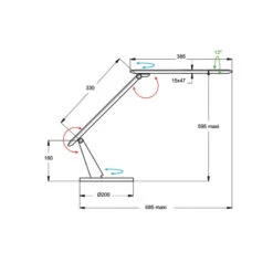 Lampe à Poser Design ZIG Aluminor 8 Lampe à Poser Design ZIG Aluminor -Magasin À Domicile lampe a poser design zig aluminor 2
