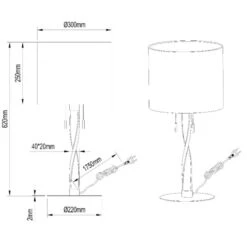 Lampe à Poser Double Source Trio - NANDOR -Magasin À Domicile lampe a poser double source trio nandor 7