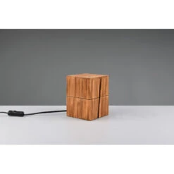 Trio Lampe à Poser En Bois - TRESOR -Magasin À Domicile lampe a poser en bois tresor 3