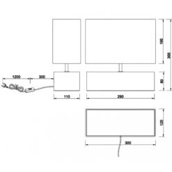 Trio Lampe à Poser WOODY Rectangle Bois Abat-jour Tissu 14 Trio Lampe à Poser WOODY Rectangle Bois Abat-jour Tissu -Magasin À Domicile lampe a poser woody rectangle bois abat jour tissu 5