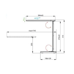 Lampe De Bureau Led Tactile Orientable USB - Bob - Aluminor -Magasin À Domicile lampe de bureau led tactile orientable usb bob aluminor 7