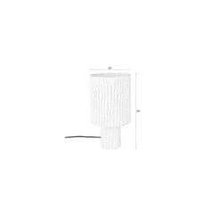 Lampe De Table En Coton Arjun - Boite à Design -Magasin À Domicile lampe de table en coton arjun boite a design 10