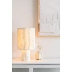 Lampe De Table En Coton Arjun - Boite à Design -Magasin À Domicile lampe de table en coton arjun boite a design 5