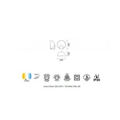 Lampe De Table LED OCULO | Luminosité 3000K 5W 400 Lumens | Mantra -Magasin À Domicile lampe de table led oculo luminosite 3000k 5w 400 lumens mantra 2