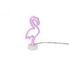 Trio Lampe Déco Flamant Rose Néon Led -Magasin À Domicile lampe deco flamant rose neon led