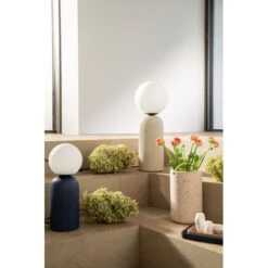 Lampe Design Beige Céramique Dash M - Zuiver -Magasin À Domicile lampe design beige ceramique dash m zuiver 1