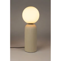 Lampe Design Beige Céramique Dash M - Zuiver -Magasin À Domicile lampe design beige ceramique dash m zuiver 5